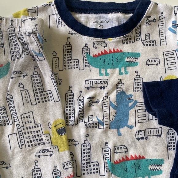 Carters 2T Monster Pajama Set - Picture 5 of 5